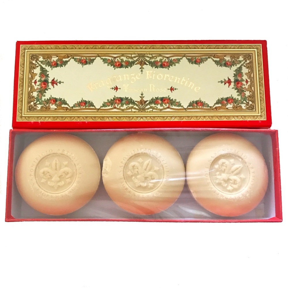 NWOT Fragrance Florentine "Tuscan Rose" Soap